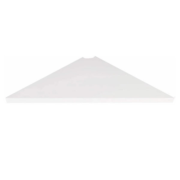 Set 1 White Corner Shelf for Living Room Versatile Stand Wall-Mounted Shelves