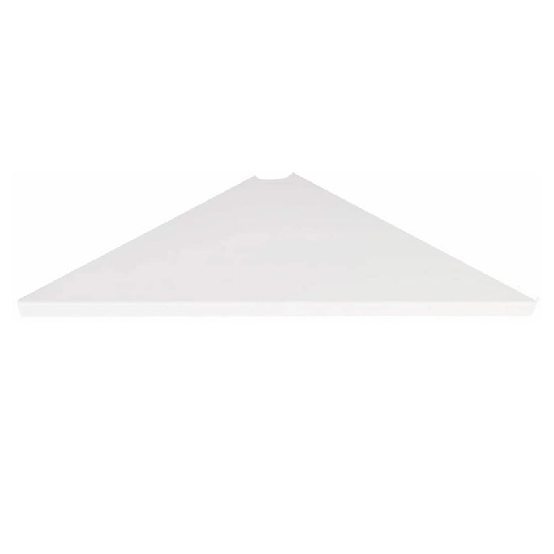 Set 1 White Corner Shelf for Living Room Versatile Stand Wall-Mounted Shelves