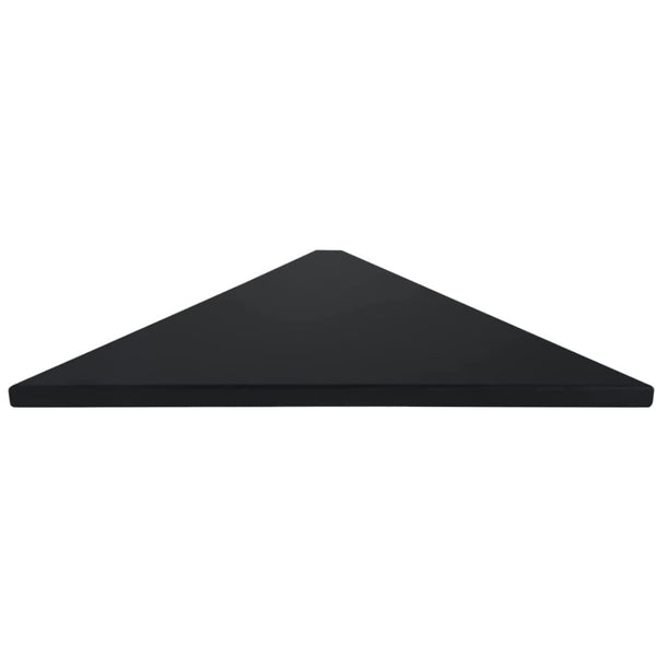Set 1 Black Corner Shelf for Living Room Versatile Stand Wall-Mounted Shelves