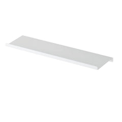 17 x 5 Inch Set 1 White Metal Floating Shelf for Wall for Decorative Wall Long Wall Shelf