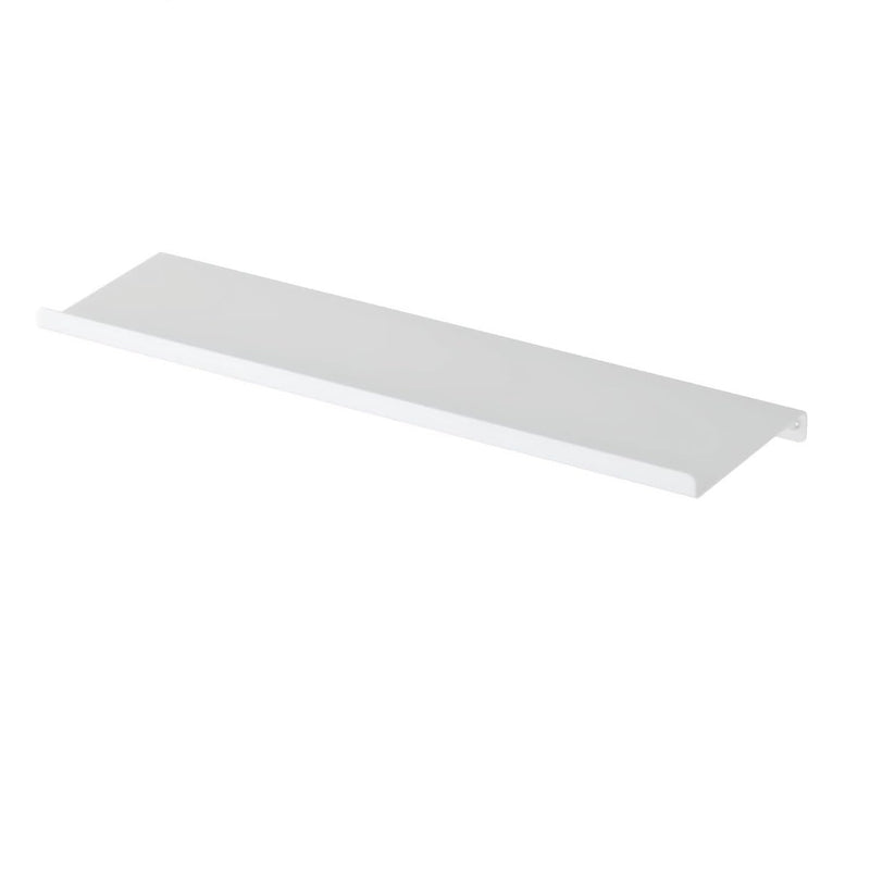 17 x 5 Inch Set 1 White Metal Floating Shelf for Wall for Decorative Wall Long Wall Shelf