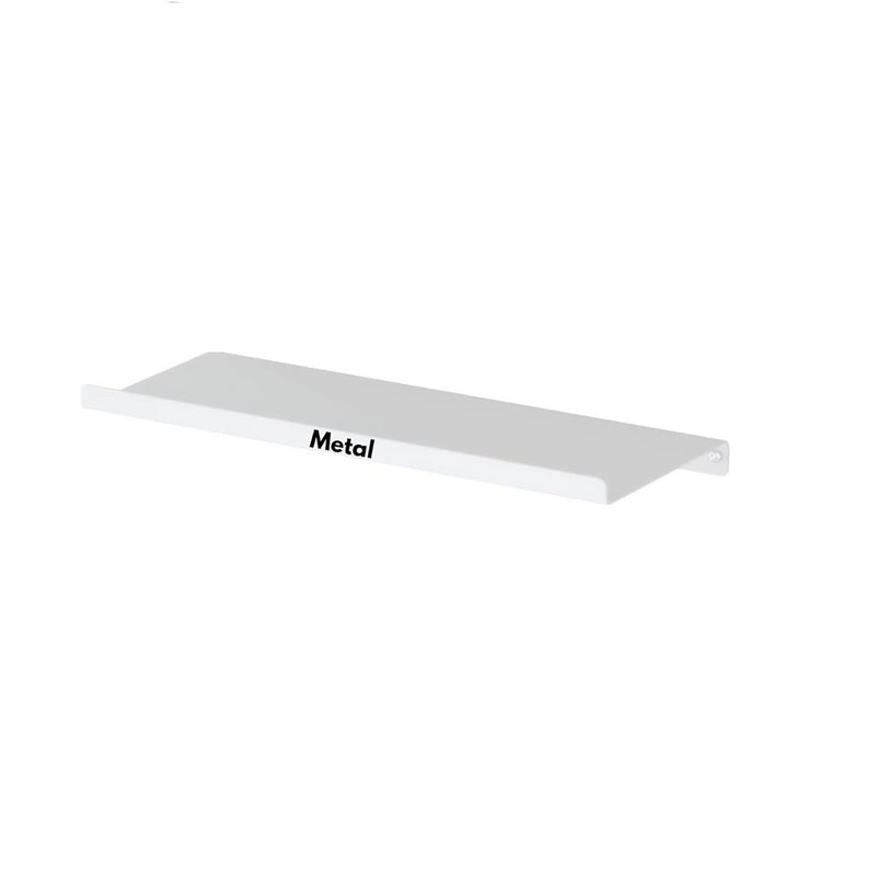 13 Inch White Set 1 Metal Floating Shelf for Wall for Decorative Wall Long Wall Shelf