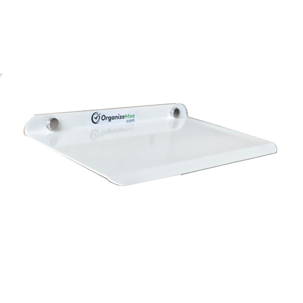 9 Inch White Set 1 Metal Small Wall Mounted ShelvesBluetooth SpeakerWi-Fi Camera Stand Corner