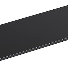 12 Inch Set 1 Black Metal Floating Wall Shelves – Long Wall Mounted Shelf for Living Room