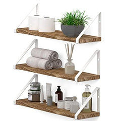 Metal Brackets & Wall Wooden Shelf