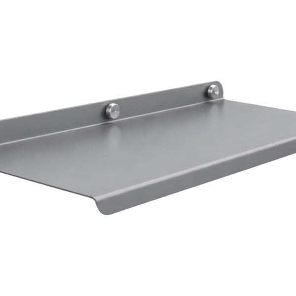 Metal Wall Shelf 12 inch Grey