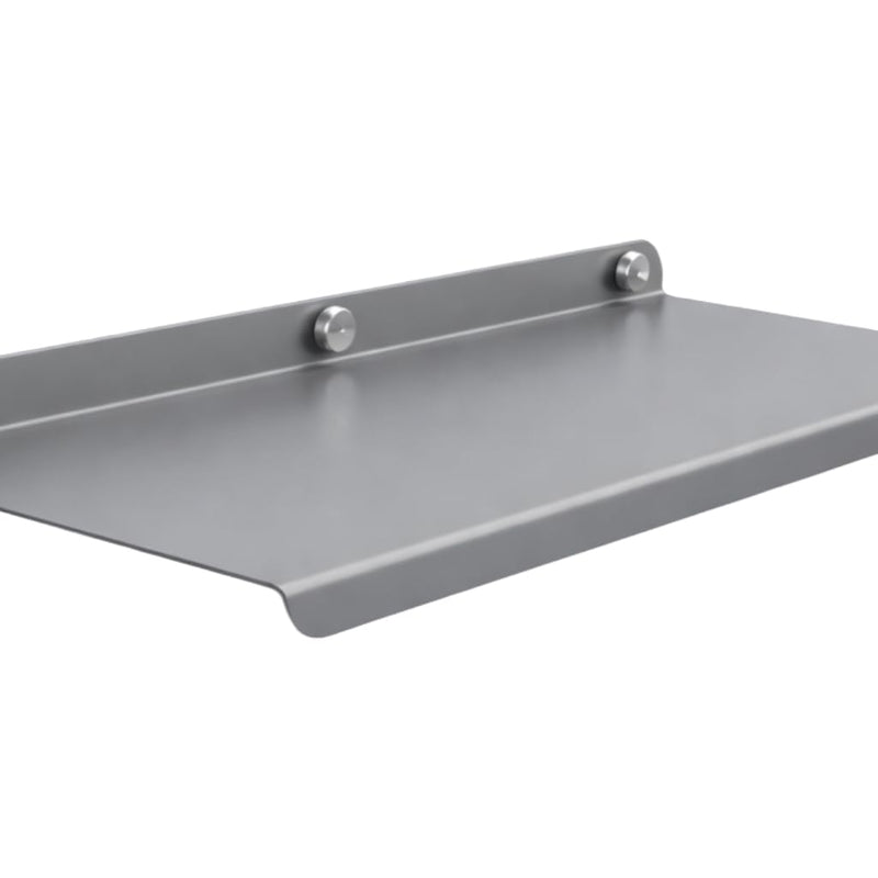 Metal Wall Shelf 12 inch Grey