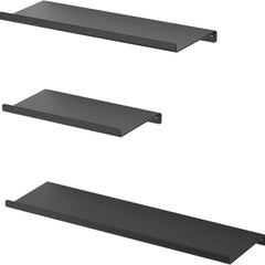 Black Metal Shelf Set Of 3 Size 9