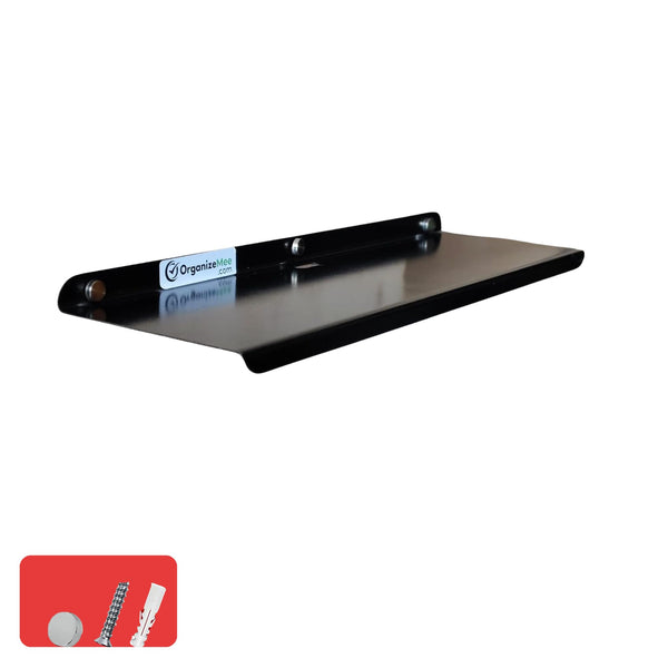 17 Inch Black Set 1 Metal Wall Mounted Shelves RackBluetooth SpeakerWi-Fi Camera Stand Corner