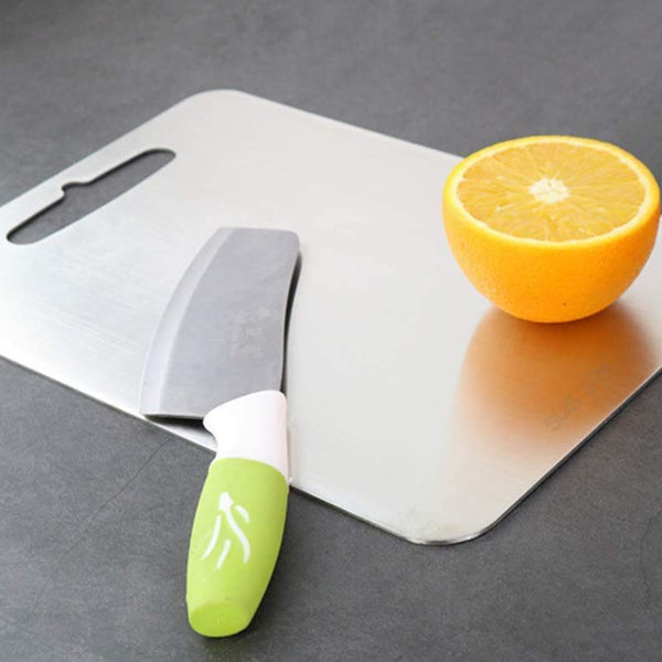 JEDX Stainless Steel Chopping Vegetable Kitchen Cutting Board pad can be Used