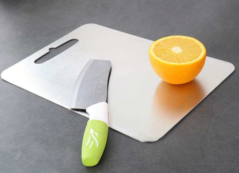 JEDX Stainless Steel Chopping Vegetable Kitchen Cutting Board pad can be Used
