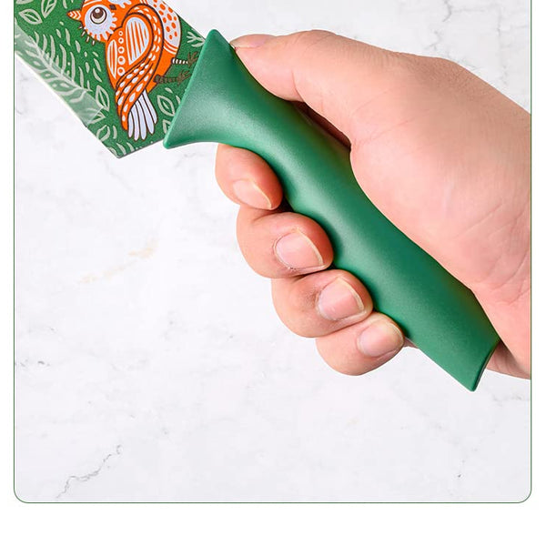 Vegetable Big Printed Green Sharp Edge Knife For Kitchen | Chopping Chakoo - OrganizeMee
