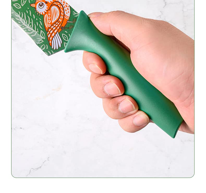 Vegetable Big Printed Green Sharp Edge Knife For Kitchen | Chopping Chakoo - OrganizeMee