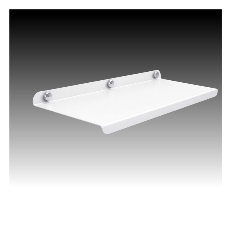 12 Inch White Set 1 Floating Wall Shelves for Home –Small Wall Mounted Shelf for Living Room Decor