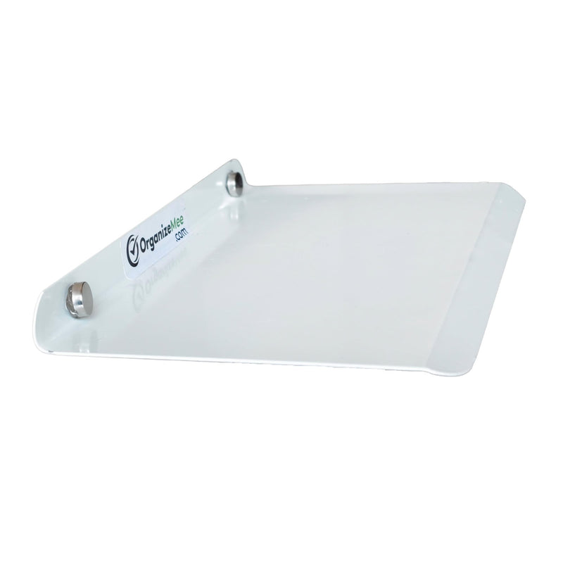 9 Inch White Set 1 Metal Small Wall Mounted ShelvesBluetooth SpeakerWi-Fi Camera Stand Corner