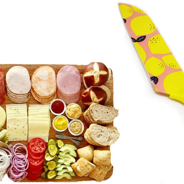 Vegetable Big Printed Yellow Sharp Edge Knife For Kitchen | Chopping Chakoo - OrganizeMee