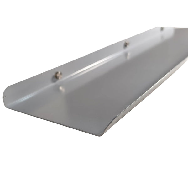 63 cm Grey Long Metal Floating Wall Shelf Rack for Decoration of Wall Living Room Bedroom