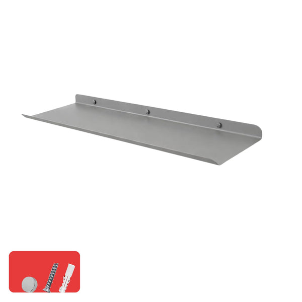 Metal Wall Shelf 24 inch Grey