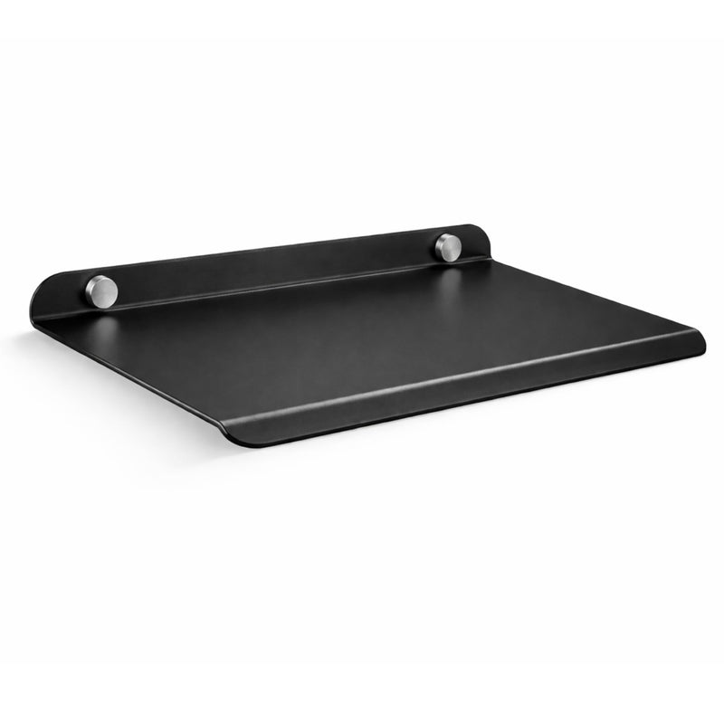 9 Inch Black Set 1 Metal Small Wall Mounted ShelvesBluetooth SpeakerWi-Fi Camera Stand Corner
