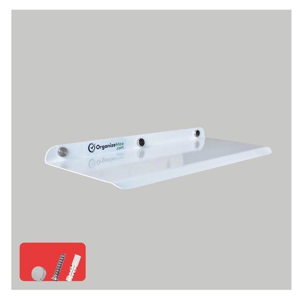 Metal Wall Shelf 12 inch White