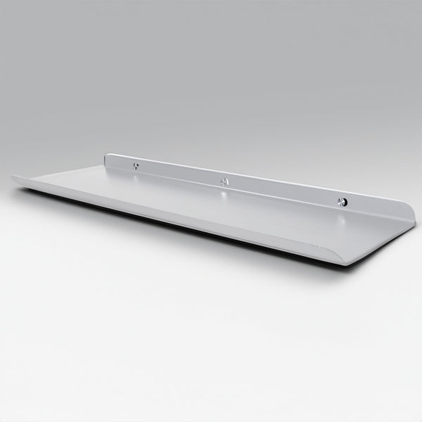 63 cm White Set 1 Long Metal Floating Wall Shelf Rackfor Decoration of Wall Living Room Bedroom
