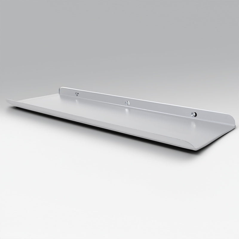 63 cm White Set 1 Long Metal Floating Wall Shelf Rackfor Decoration of Wall Living Room Bedroom