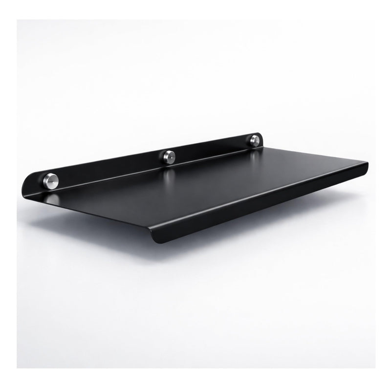 17 Inch Black Set 1 Metal Wall Mounted Shelves RackBluetooth SpeakerWi-Fi Camera Stand Corner