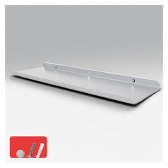 Metal Wall Shelf 24 inch White