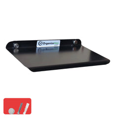 9 Inch Set 1 Black Metal Small Wall Mounted ShelvesBluetooth SpeakerWi-Fi Camera Stand Corner