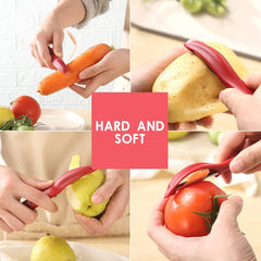 Vegetable And Fruit Sharp Dual Edge Peeler For Kitchen - OrganizeMee