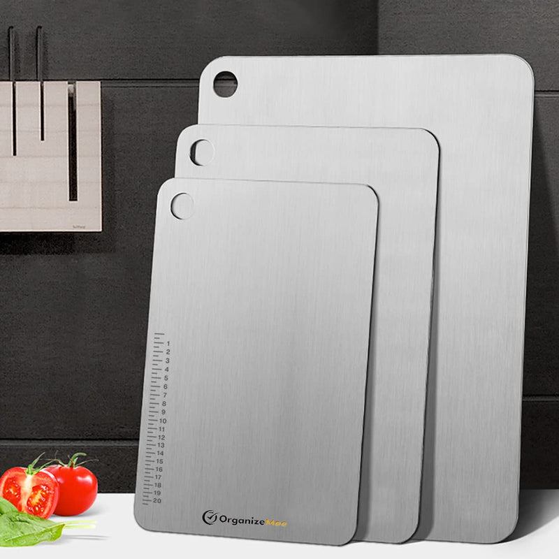 O Holder Medium Stainless Steel Chopping Cutting Board  : 1 Year With Warranty, Toxin-free - OrganizeMee