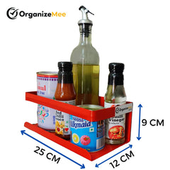 Red Magnetic Rack Kitchen Organizer Storage  | With 1 Year Warranty - OrganizeMee