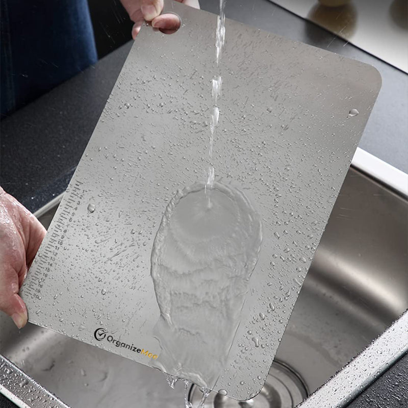O Holder Large Stainless Steel Chopping Cutting Board  : 1 Year With Warranty, Toxin-free - OrganizeMee