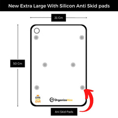 O Holder Extra Large Stainless Steel Chopping Cutting Board  : 1 Year With Warranty, Toxin-free - OrganizeMee