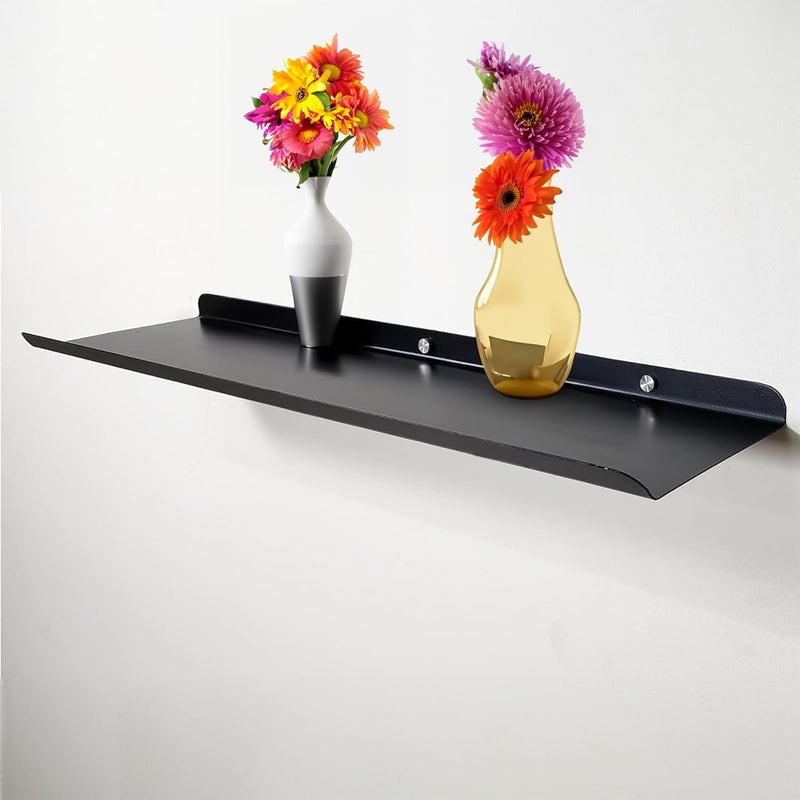 Metal Wall Shelf 24 inch Black