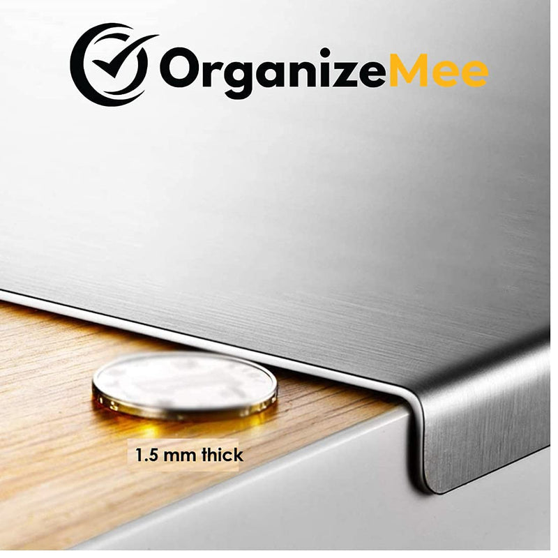 Stainless Steel Worktop Platform (42 cm x 32 CM) Kitchen Cutting Board Board for Vegetables Fruits Healthy Safe Durable, Countertop (Platform Medium)