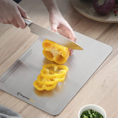 O Holder Large Stainless Steel Chopping Cutting Board  : 1 Year With Warranty, Toxin-free - OrganizeMee