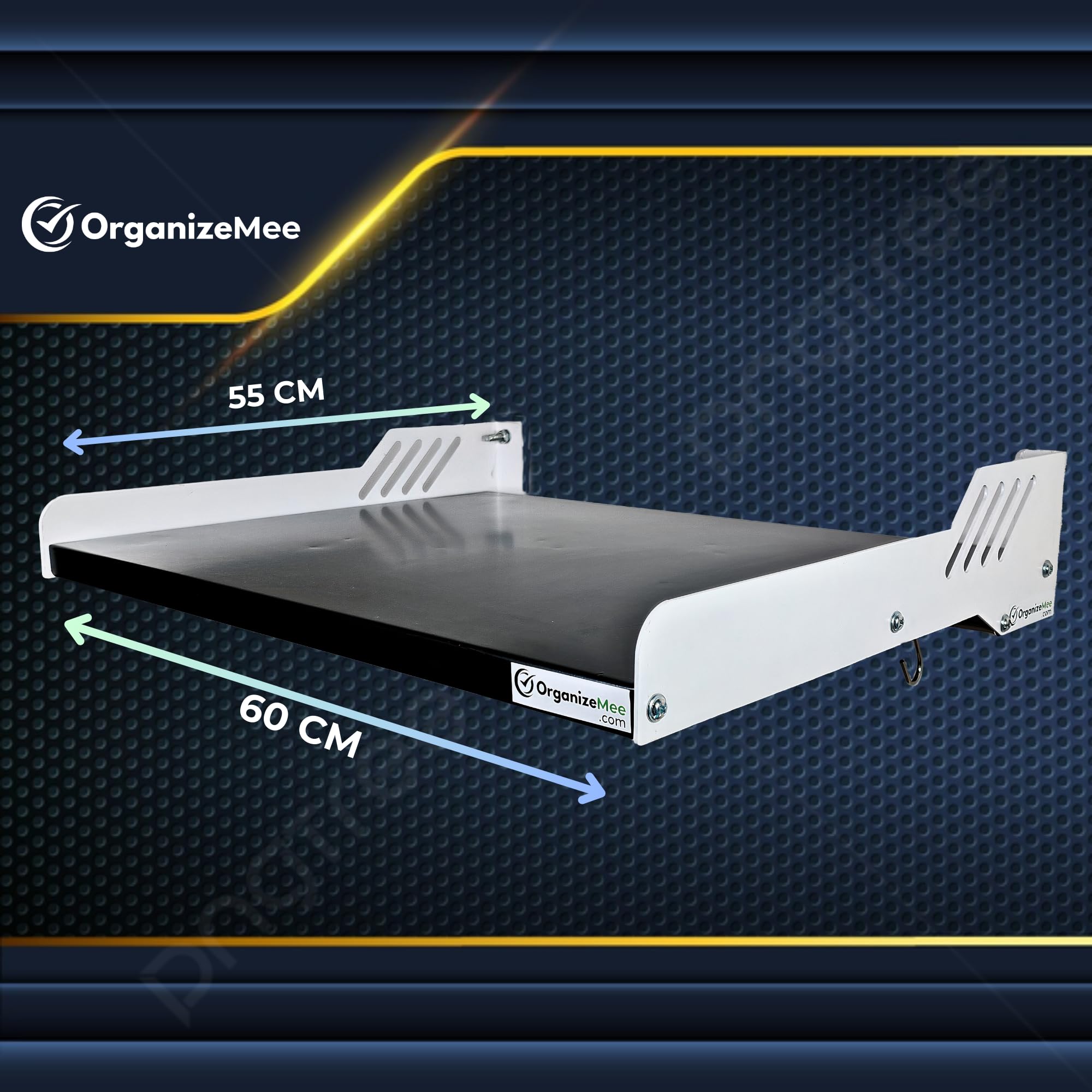 Heavy-Duty Wall Mount Stand for Kitchen Appliances, Microwave Rack