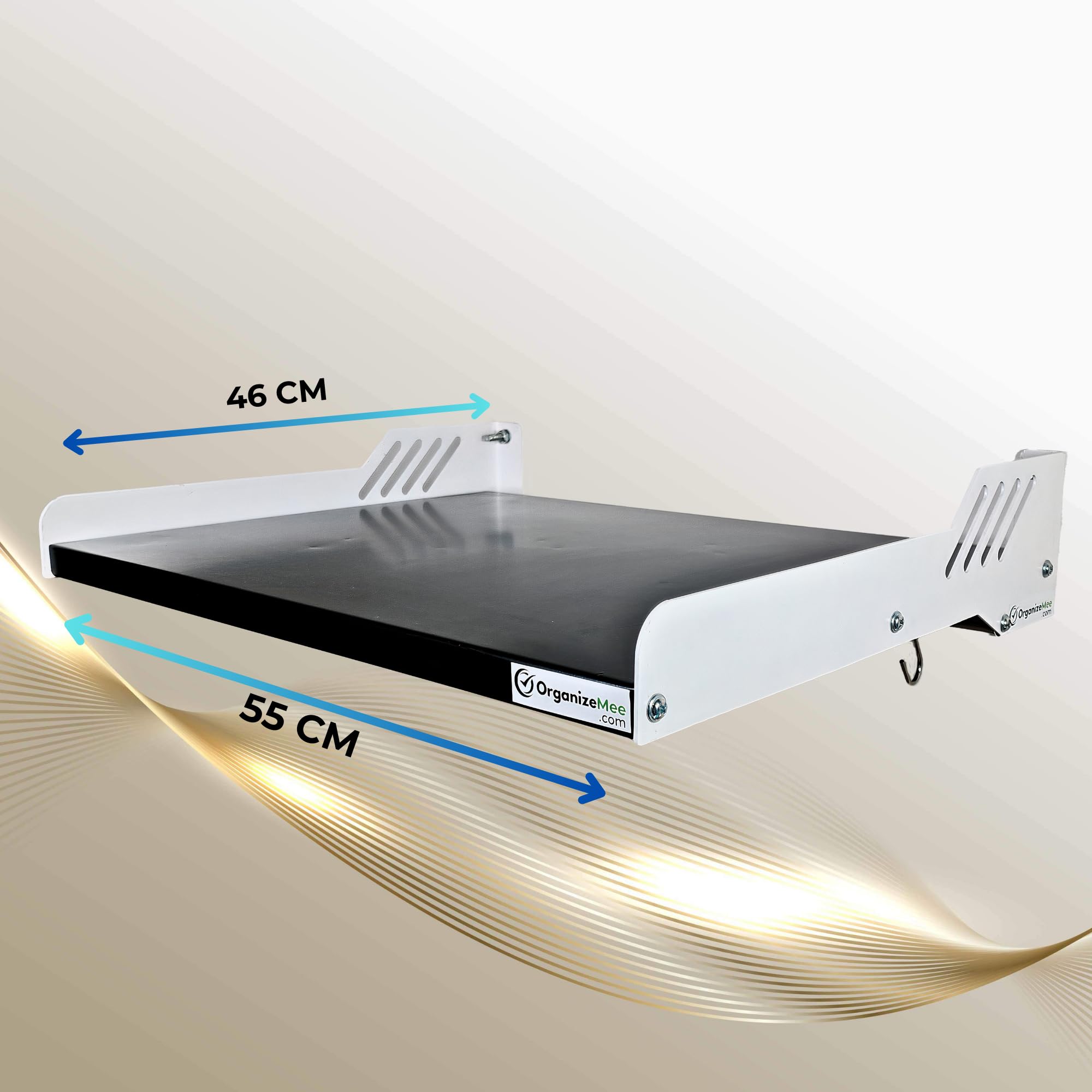Heavy-Duty Wall Mount Stand for Kitchen Appliances, Microwave Rack