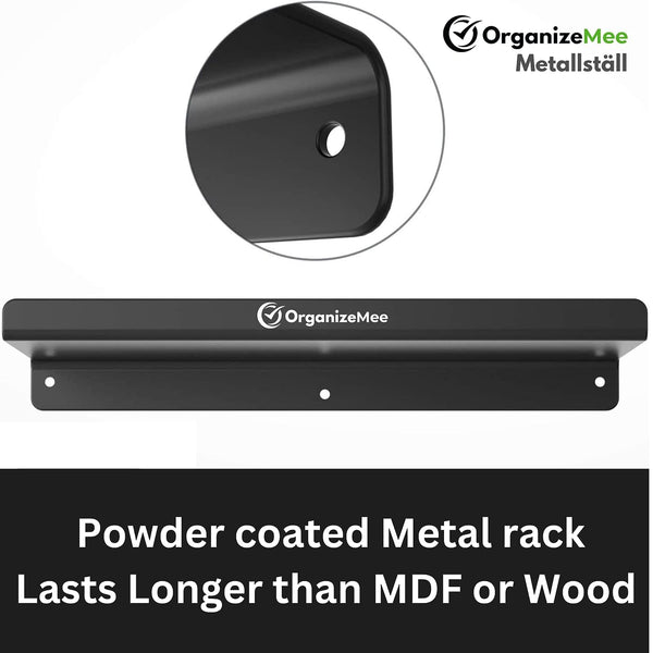 Black Metal Shelf Set Of 3 Size 9