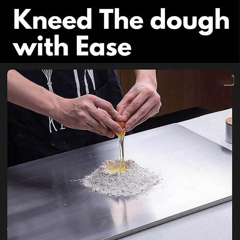 Medium Stainless Steel Kitchen Worktop : 1 Year With Warranty, Toxin-free - OrganizeMee