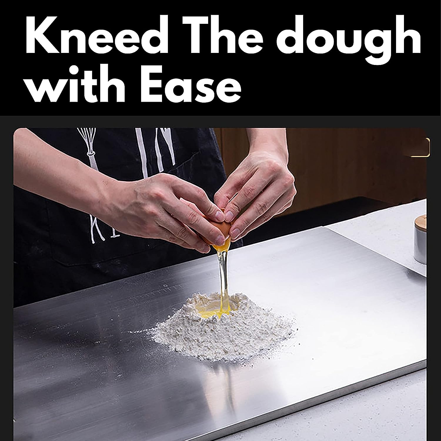 Medium Stainless Steel Kitchen Worktop : 1 Year With Warranty, Toxin-free - OrganizeMee