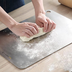 O Holder Medium Stainless Steel Chopping Cutting Board  : 1 Year With Warranty, Toxin-free - OrganizeMee
