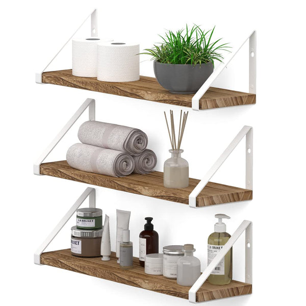 Wooden Decorative Corner Shelves for Living RoomFloating Shelf for Wallwith
