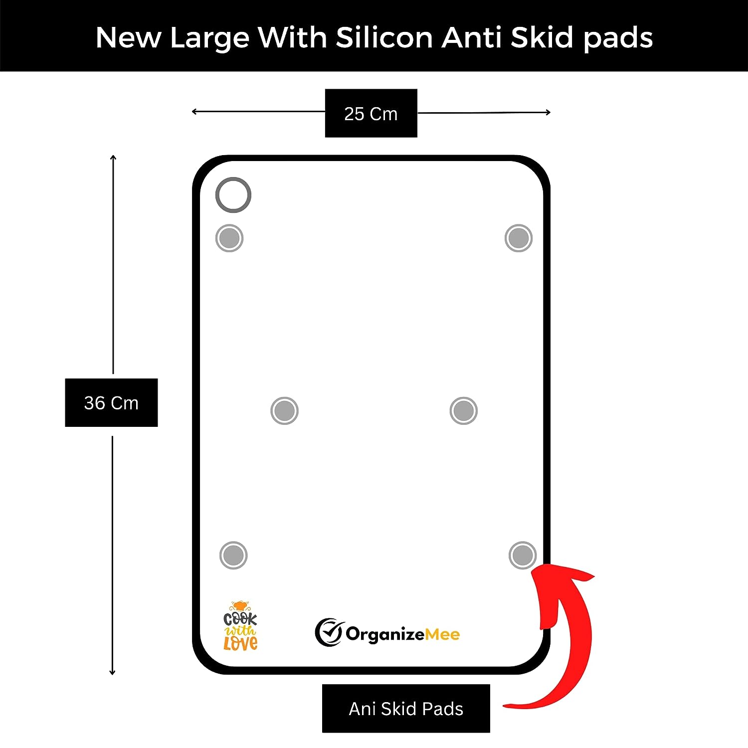 O Holder Large Stainless Steel Chopping Cutting Board  : 1 Year With Warranty, Toxin-free - OrganizeMee