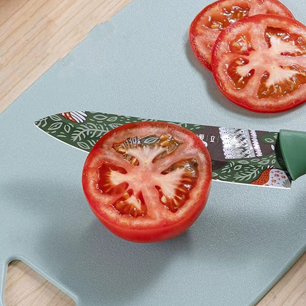 Vegetable Big Printed Green Sharp Edge Knife For Kitchen | Chopping Chakoo - OrganizeMee
