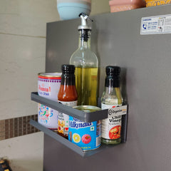 OrganizeMee 25 cm Magnetic Carbon Steel Kitchen Accessories Storage Organizer Racks