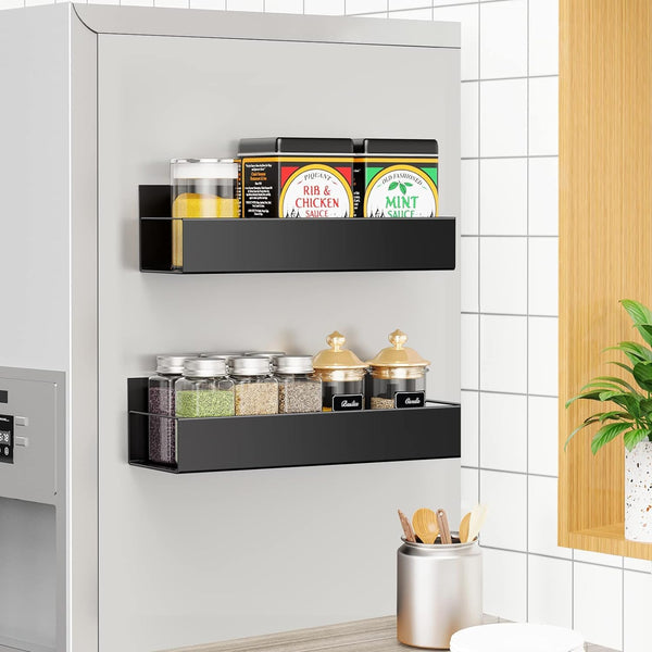 Magnetic Spice Rack Black