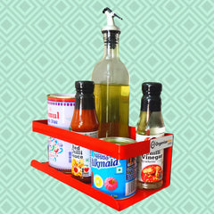 Red Magnetic Rack Kitchen Organizer Storage  | With 1 Year Warranty - OrganizeMee