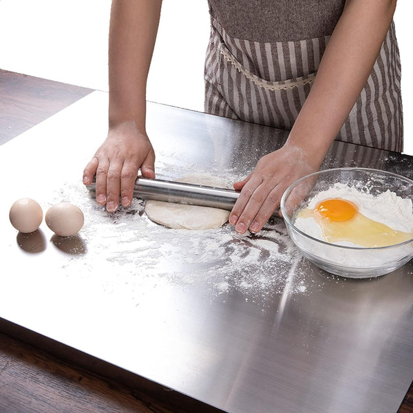 Extra Large Stainless Steel Kitchen Worktop : 1 Year With Warranty, Toxin-free - OrganizeMee